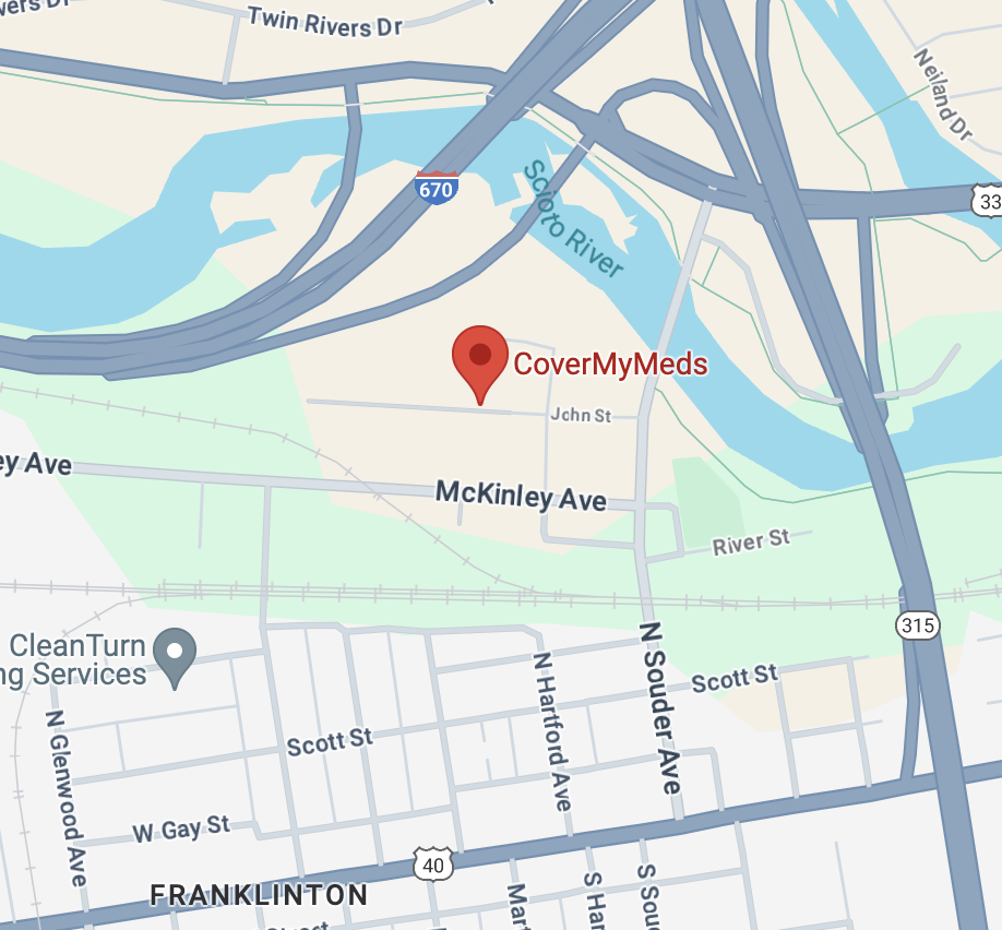 Meeting location map